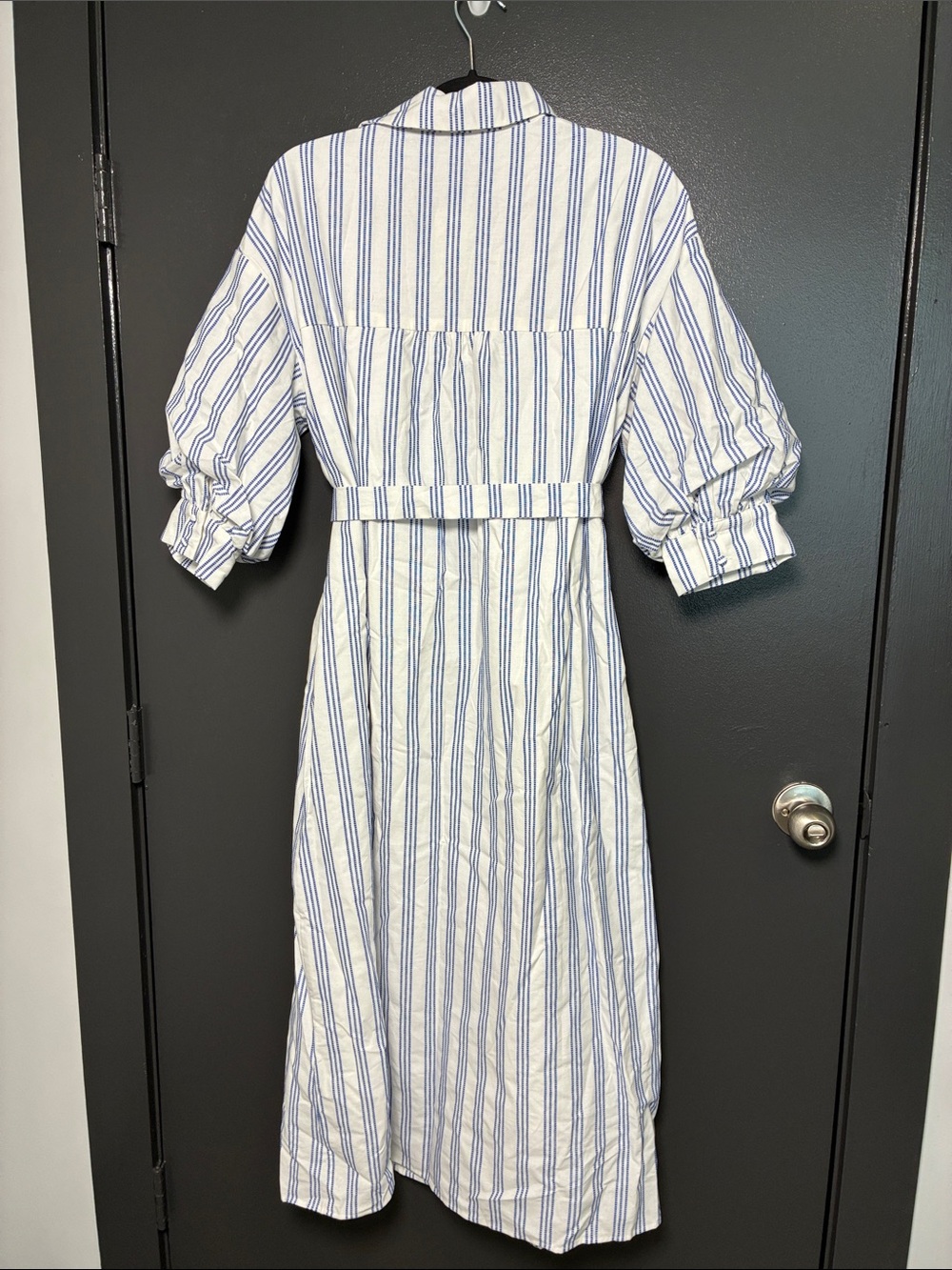 NWT Avara Summerlyn White Striped Midi Dress Sz S - Picture 7 of 9